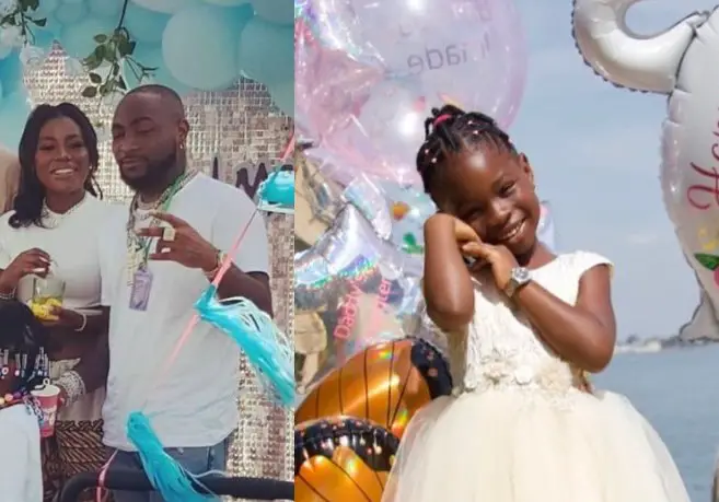 Davido hails Sophia Momodu at their daughter’s 6th birthday party