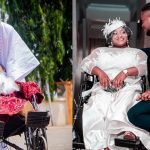 Physically challenged lady appreciates her husband as she shares photos from their wedding