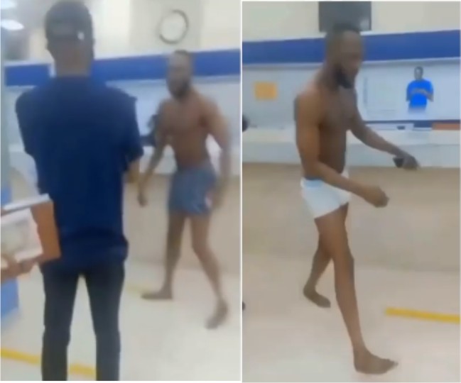 Man strips in bank to protest ‘illegal withdrawals’ from his account