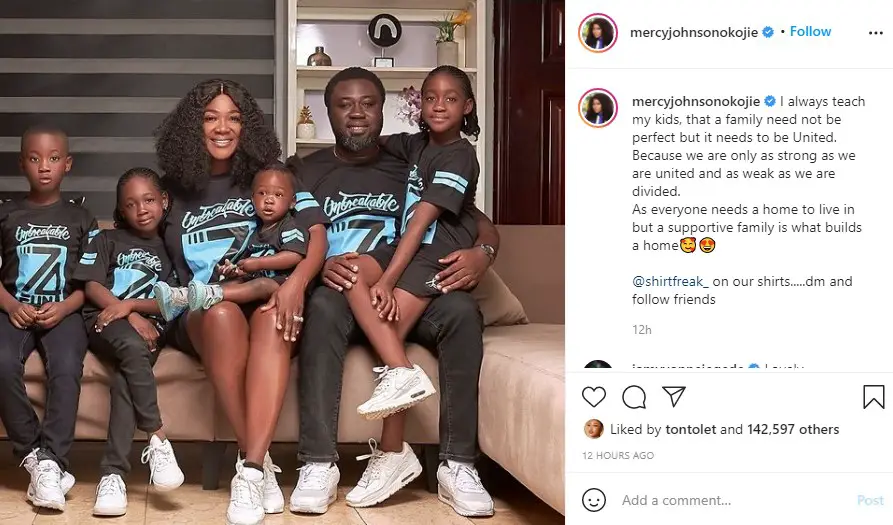 mercy johnson post