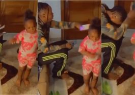 Joy as Naira Marley finally meets 4-year-old girl who went viral dancing to his song (Video)