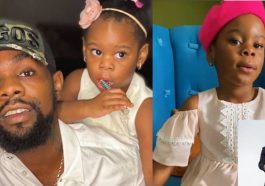 Cute video of Patoranking’s 2-year-old daughter singing birthday song for him (Watch)