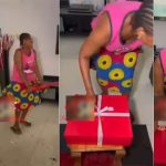 Woman throws special birthday package for her house help, surprises her with gifts (Video)