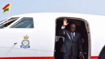 Akufo-Addo Finally Flies in Presidential Jet After Luxurious Plane Saga