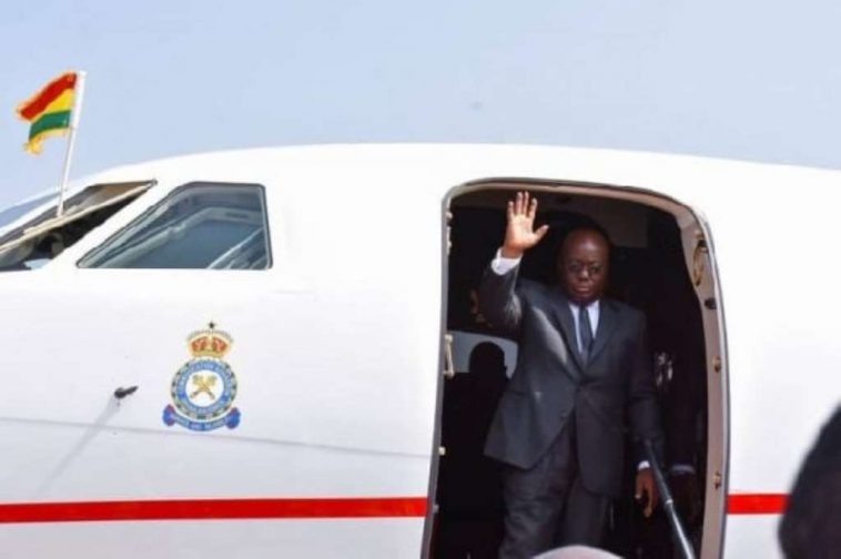 Akufo-Addo Finally Flies in Presidential Jet After Luxurious Plane Saga