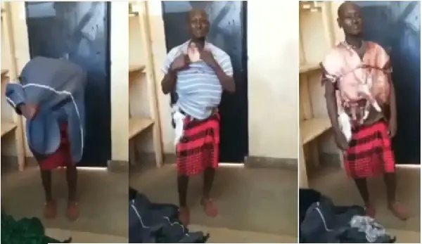 Man caught with stolen meat strapped around his body like bullet proof