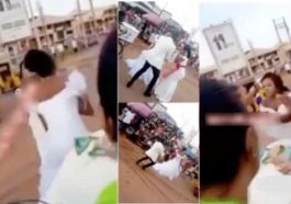 Bride leaves her groom in shock a few minutes after saying ‘I do’