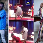 Date Rush Ali falls on stage in failed attempt to lift Shemina on live TV [Watch]