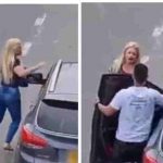 Woman catches her man banging another woman in a car on the roadside [Watch]