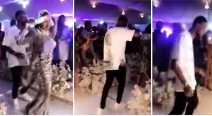 nigerian groom breaks the norm rocks jean and shirt to his wedding reception video