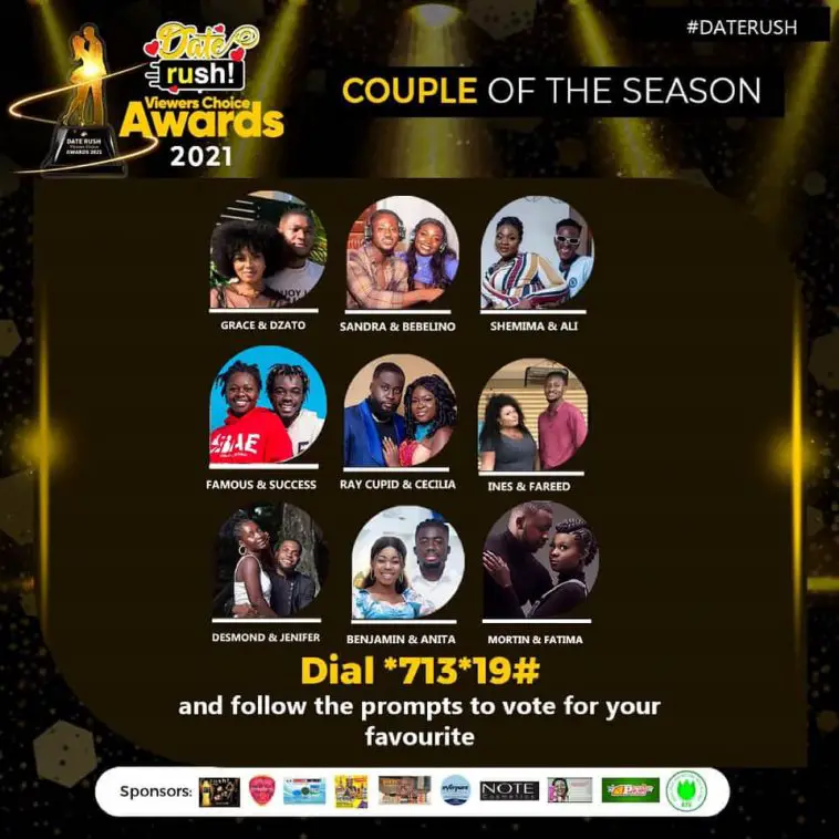 Date Rush Viewers Choice Awards 2021