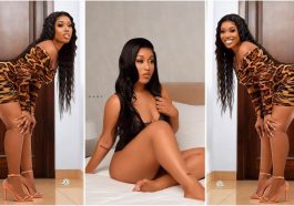 Fantana gives free show ; flaunts her raw goodies in latest bedroom photos