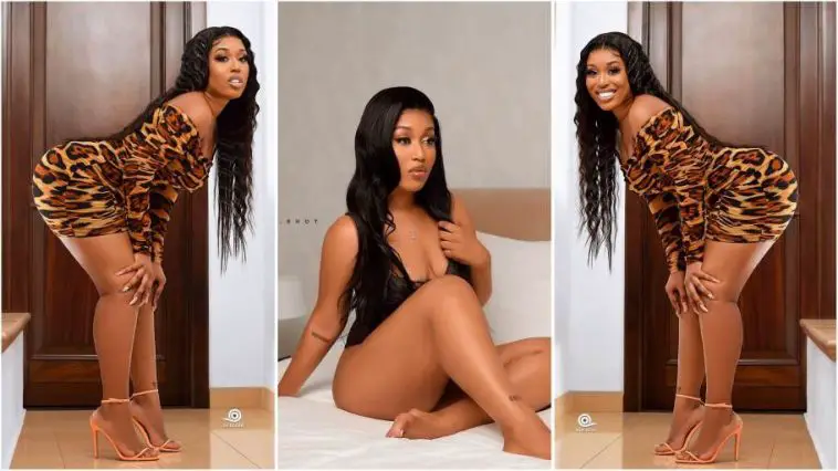 Fantana gives free show ; flaunts her raw goodies in latest bedroom photos