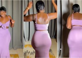 Fella Makafui causes stir as she shakes her big backside in latest juicy video