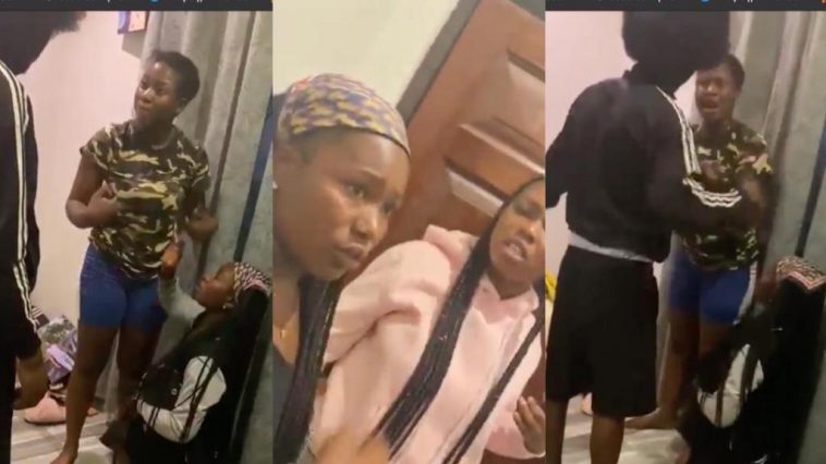 Man threatens to slap girlfriend if she attacks his sidechick after he was caught cheating [Watch]