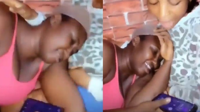 Young lady breaks down in tears after her boyfriend of seven years dumped her for going to Oba (Video)