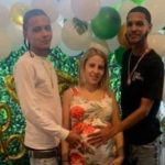 Pregnant lady holds baby shower with her two boyfriends