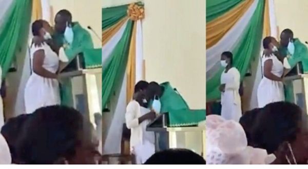 Reverend Father Kissing Students,