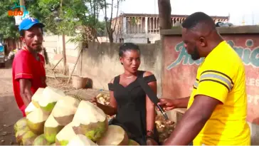I Help My Man Sell Coconut But Many Say People I'm Too Beautiful For That - Ghanaian Lady Reveals