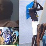 Father chases his daughter out of the sitting room after seeing raunchy scenes on BBNaija (Video)