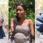 Physically-disbabled woman happily shows off the love of her life (Photos)