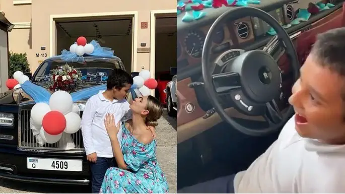 Woman gifts her son a Rolls Royce on his 12th birthday
