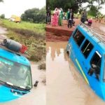 Passengers Survive Near Fatal Accident After Mini Bus Veers in Water [Photos]