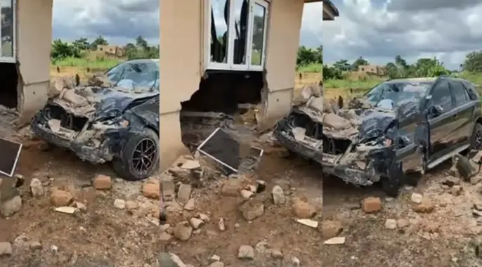 Car wash attendant crashes customer’s brand new Benz (Video)