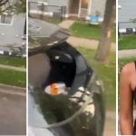 Drama as lady finds out she wrongly accused her boyfriend of cheating after destroying his car (Video)