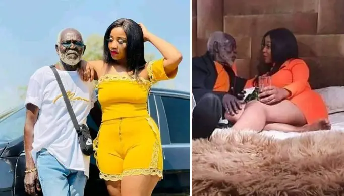 ”Age is just a number at the end” – Young lady says as she proudly shows off her older lover (See Photos)