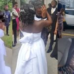 Man sheds tears of joy as his bride gifts him a car on their wedding day