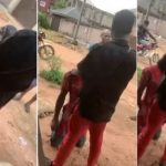 Nigerians organise emergency deliverance for serial thief after he was caught stealing again (Video)