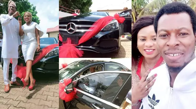 Woman gifts her husband a Benz on their 7th wedding anniversary