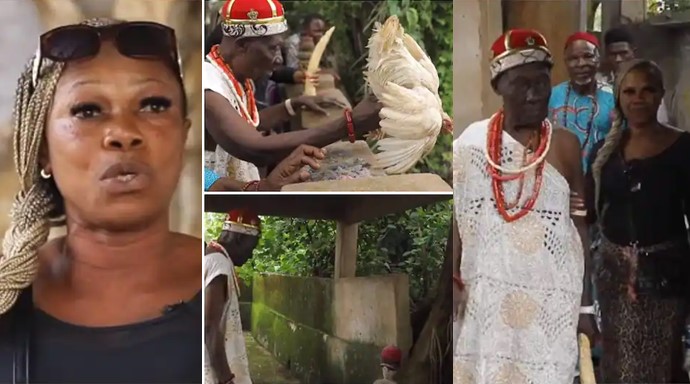 Prayer warrior who dumped Christianity to marry a native doctor celebrates her new life (Video)