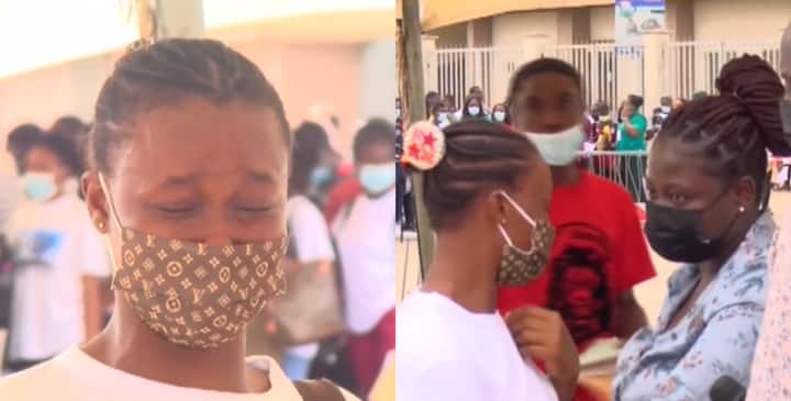 Lady weeps Uncontrollably after she was Disqualified at Immigration Recruitment over Height