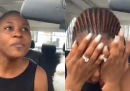 Lady breaks down in tears after one year of engagement, says she’s tired of waiting for wedding (Video)