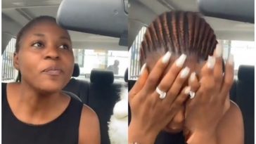 Lady breaks down in tears after one year of engagement, says she’s tired of waiting for wedding (Video)