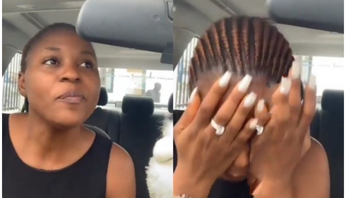 Lady breaks down in tears after one year of engagement, says she’s tired of waiting for wedding (Video)