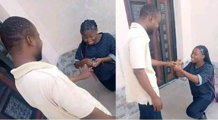 I can’t afford to lose you – Female student proposes to her boyfriend