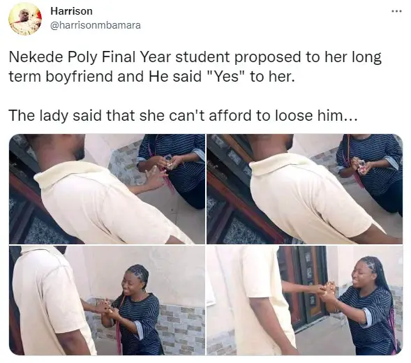 lady propose post
