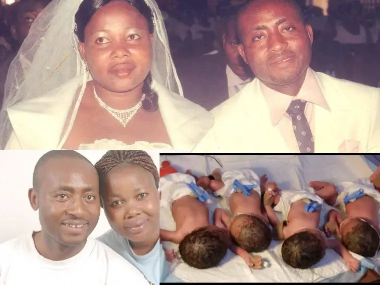 Couple Welcome Quadruplets After 11 Years Of Waiting – [Photos]