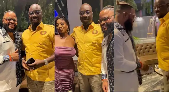 BBNaija winner, White Money finally meets his role model, Obi Cubana (Video)