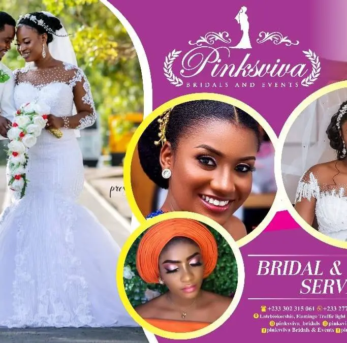 An extensive list of Ghanaian bridal shops 4 Pinksviva Bridals & Events