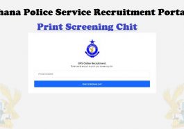 Ghana Police Service Screening