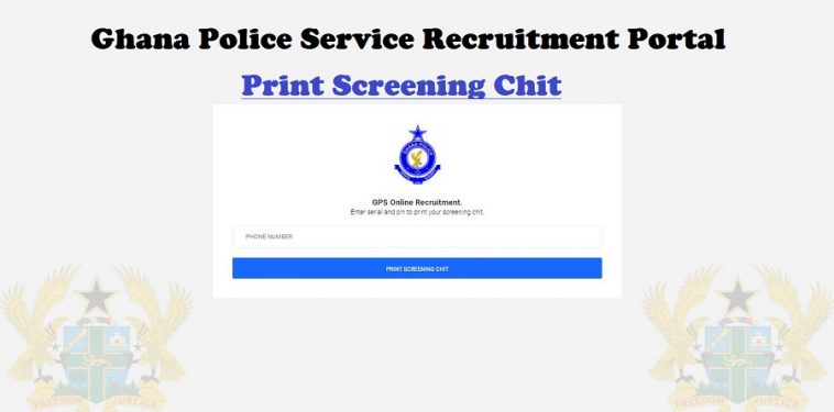 Ghana Police Service Screening