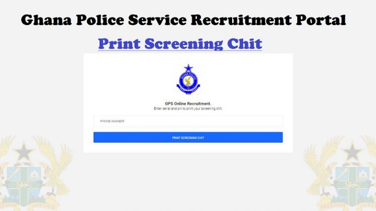 Ghana Police Service Screening