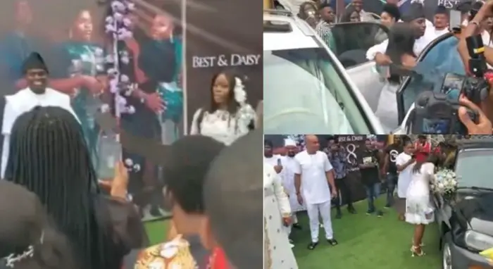 Man celebrates wife on their 8th wedding anniversary by gifting her two new cars (Video)