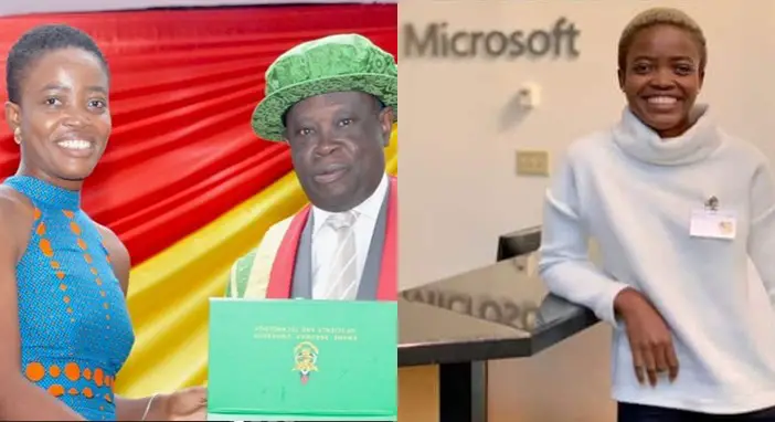Young lady who sold popcorn at night to pay school fees now works with Microsoft