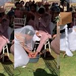 Groom in tears as his wife-to-be washes his feet at their wedding [Video]