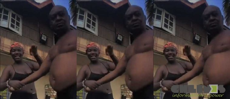 Sugar daddy runs for his life after side chic tried to do a Tik Tok video with him